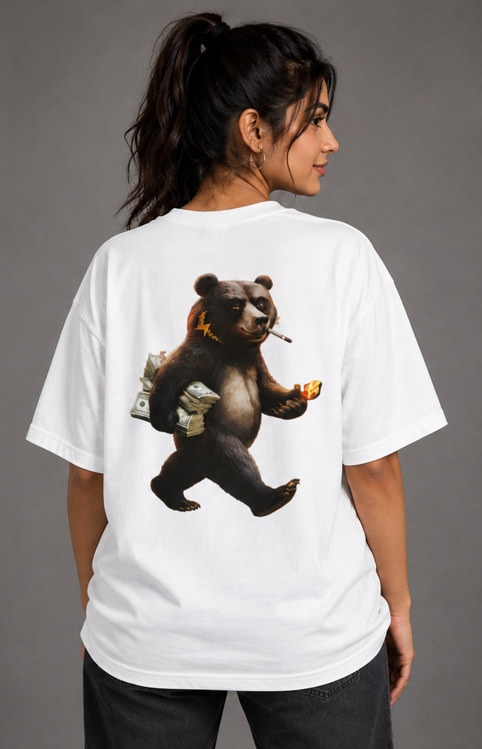 SIVO BAD BEAR OVERSIZED TEE 200 GSM oversized graphic T-shirt thumbnail 4
