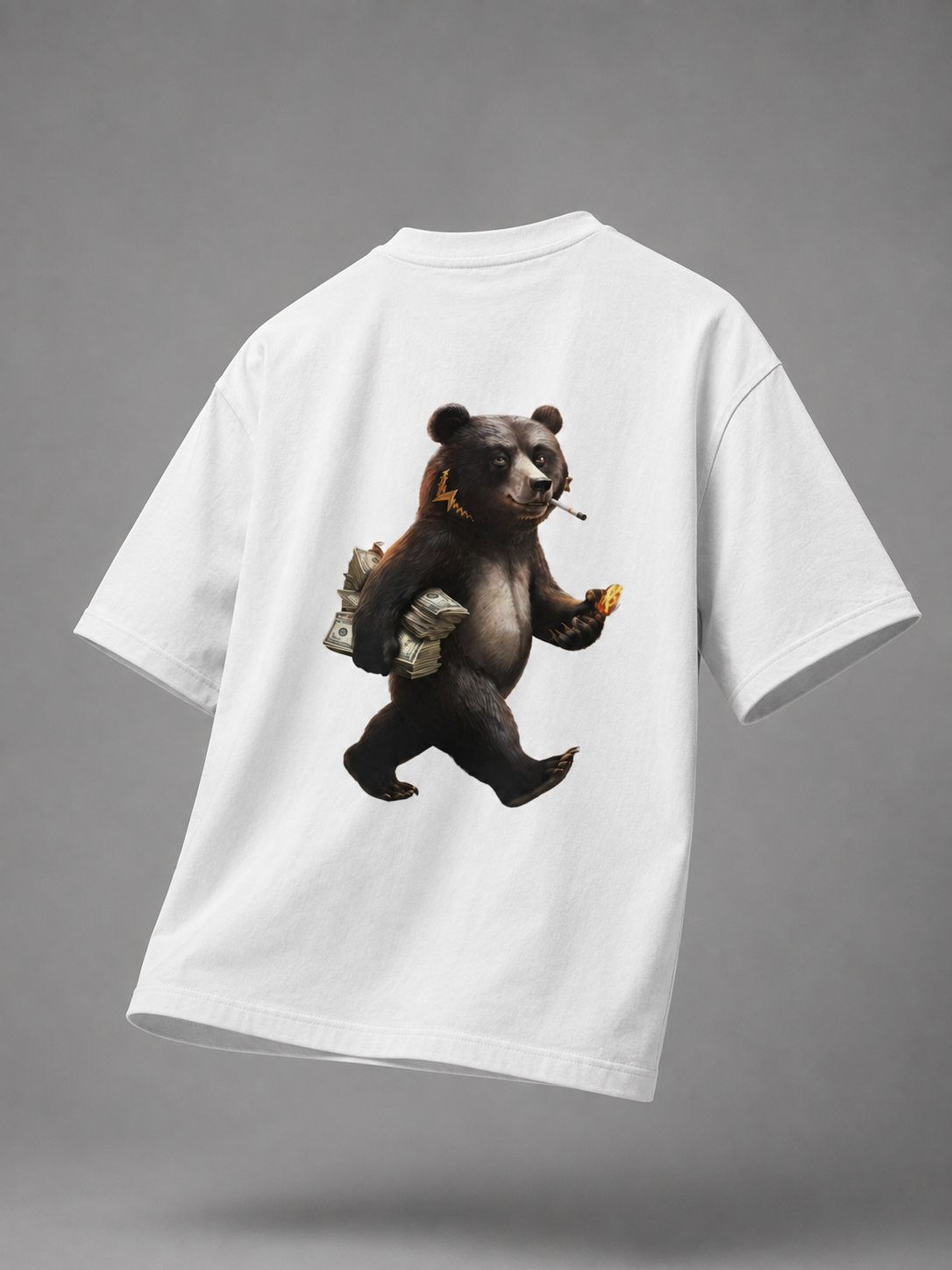 SIVO BAD BEAR OVERSIZED TEE 200 GSM oversized graphic T-shirt thumbnail 5