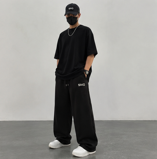 SIVO SIVO Relaxed Fit Bottomwear 380 GSM relaxed fit streetwear bottoms thumbnail 3