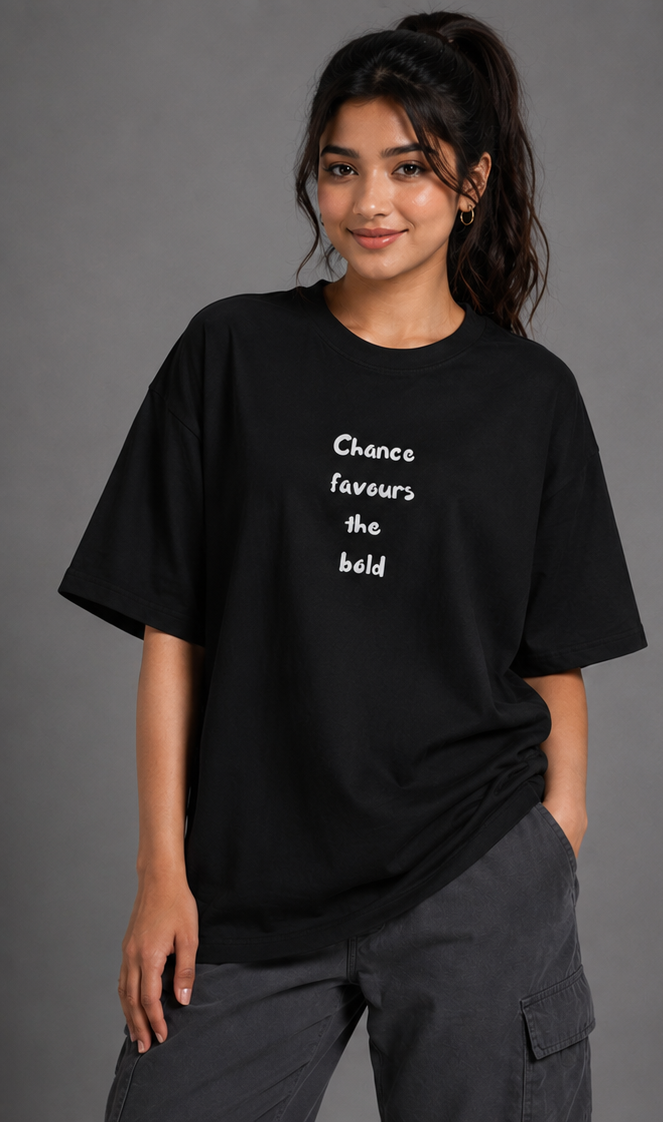 SIVO LUCKY CAT OVERSIZED TEE 200 GSM oversized graphic T-shirt thumbnail 3
