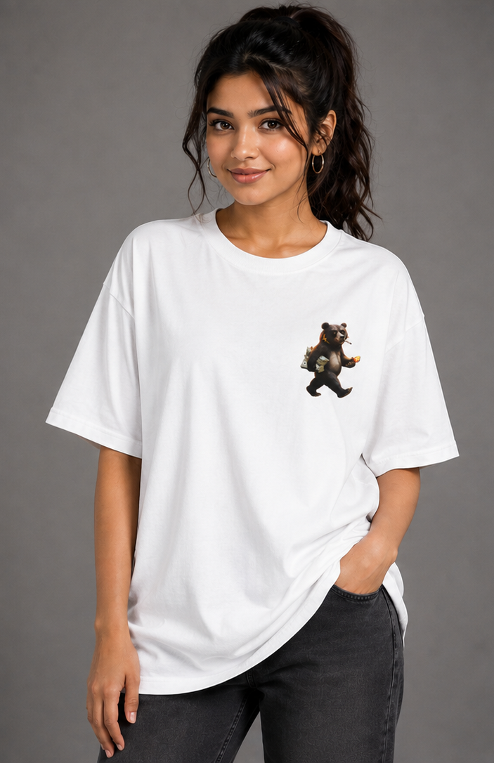 SIVO BAD BEAR OVERSIZED TEE 200 GSM oversized graphic T-shirt thumbnail 3